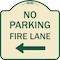 Signmission No Parking Fire Lane W/ Left Arrow Heavy-Gauge Aluminum Architectural Sign, 18" x 18", TG-1818-23736 A-DES-TG-1818-23736 - alternate 1